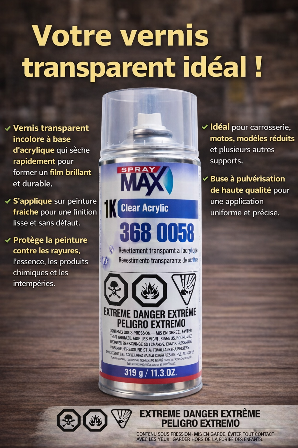kit complet pour carrosserie et peinture
